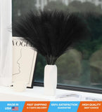 30pcs Artificial Black Pampas Grass 24 Inch Faux Silk Decor for Gothic Home Pampas Grass