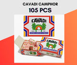 Camphor Tablets by Cavadi Ð 105pcs Sealed | Ritual Freshener Blocks Bouquet