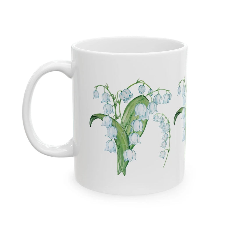 Lily Of The Valley May Birthday Month Flower Coffee Mug Ceramic Cup 11oz NEW Lily