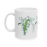 Lily Of The Valley May Birthday Month Flower Coffee Mug Ceramic Cup 11oz NEW Lily