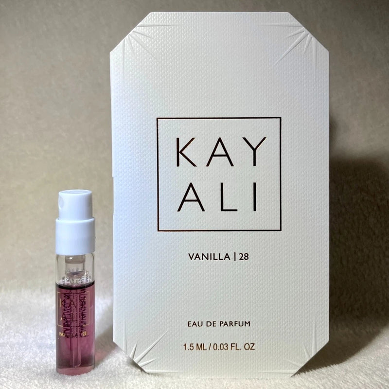 Kayali Vanilla 28 Eau de Parfum EDP Sample Spray .03oz, 1.5ml New in Card EDP