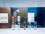 Bvlgari Men Essence Parfume Collection Sample Spray Vials 5Pc Set EDP