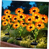 Solar Sunflower Lights Outdoor Garden Decor Pack Solar 6 6 in 1 Sunflower Sunflower