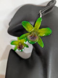 Medium Den. Nobile Green, Real Orchid in Resin Orchids
