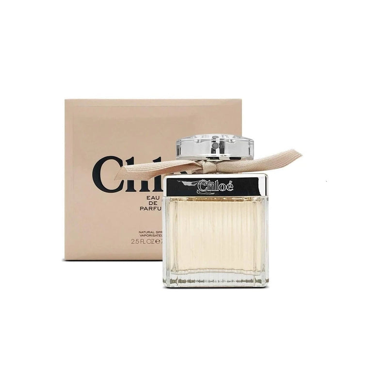 Chloe women's Eau de Parfum 2.5 oz spray bottle with silver cap and box