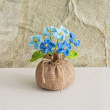 Indoor Desk Plant Alternative Hand Woven Forget Me Not Dried Flower Pot Dried Flower