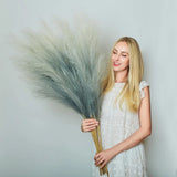 Faux Pampas Grass Decor, 6 Stems Artificial Pampas Grass - 43 inch Tall Pompa... Pampas Grass