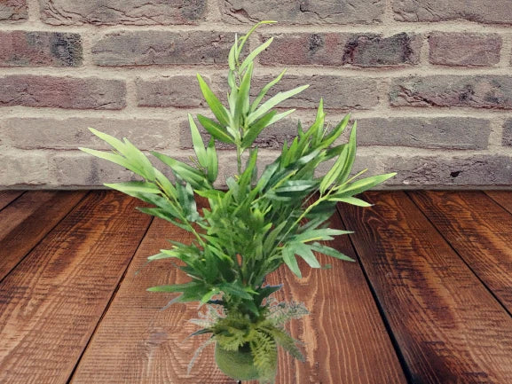 Artificial Mini Bamboo plant, silk flower arrangements Green Plant