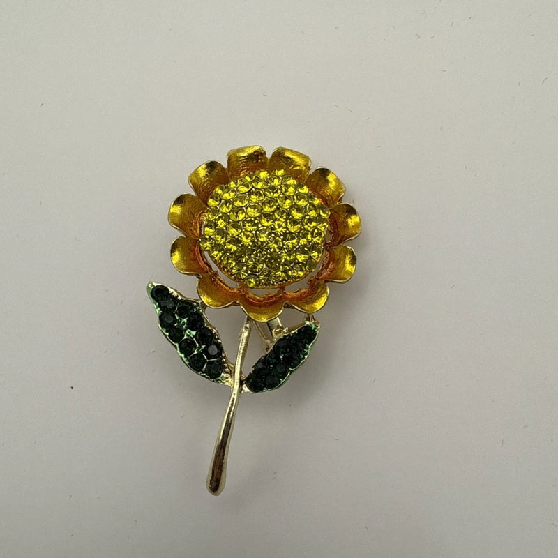 Vintage Sunflower Brooch Sunflower