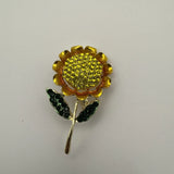 Vintage Sunflower Brooch Sunflower