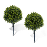 Set of 2 Realistic Artificial Eucalyptus Boughs Ð Plastic Stems & PE Leaves Green Plant