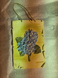 Decorative wall sign with blue hydrangea flower SPRING HAS SPRUNG Hydrangea