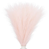 24 inch Pampas Grass Decor 30pcs Artificial Bulk Fluffy Faux Dried Grass Pink Pampas Grass