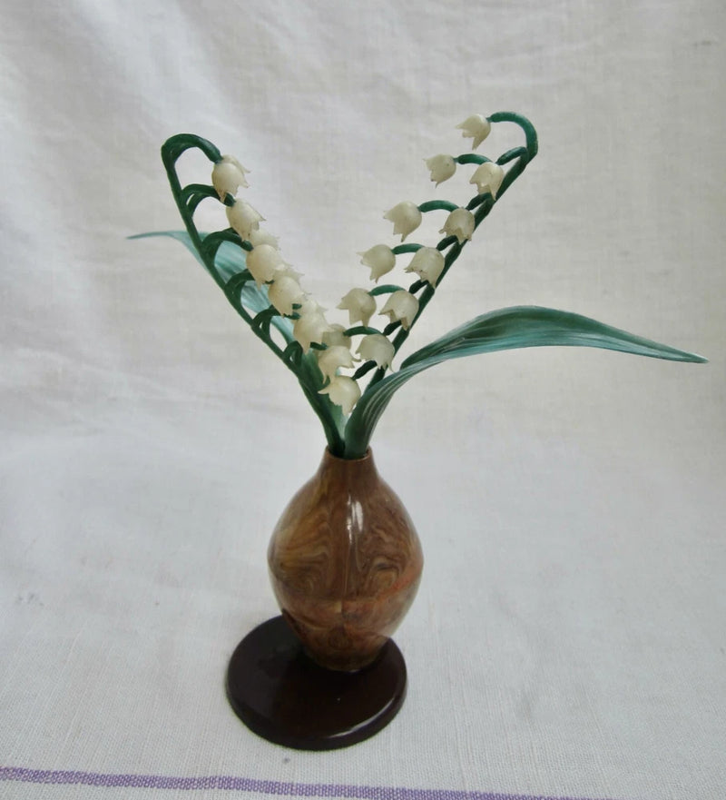 Russian Soviet Flower Lily of valley vintage bouquet decoration plastic _______ Lily
