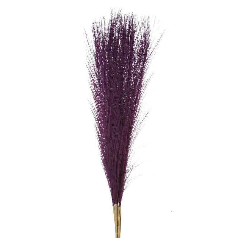12Pcs Faux Pampas Grass,21" Fake Pampas for Wedding Decoration,Dark Purple Pampas Grass