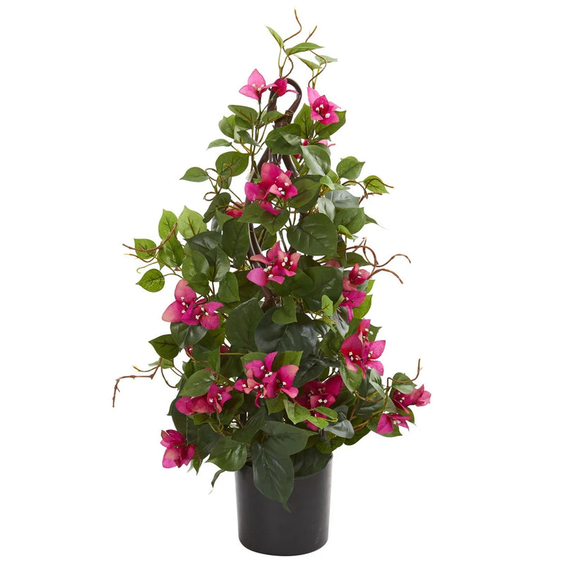 Nearly Natural 24in. Bougainvillea Artificial Climbing Plant Green Plant