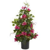 Nearly Natural 24in. Bougainvillea Artificial Climbing Plant Green Plant