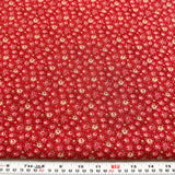 Select Basics by Robyn Pandolph for SSI Floral on Red Cotton by the HALF YARD Flowering Plants