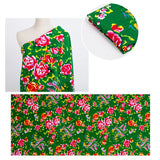 Floral Fabric Peony Pattern Flower Sewing Clothing DIY Crafts Costume Trim Chic Peony