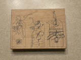Stampa Rosa Rubber Stamp Flower Tags Hydrangea Hydrangea