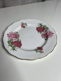 1 Royal Vale Fine Bone China C9 England Pink Carnation Plate   8 1/4" Salad Carnation