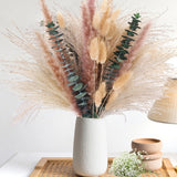 60PCS Natural Dried Pampas Grass & Eucalyptus Decor, 17" Bunny Tails Bouquet ... Pampas Grass