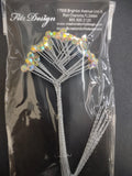 Iridescent Diamond Rhinestones for Bouquet & Corsage, Pack/12 Rhinestone Quintet Bouquet