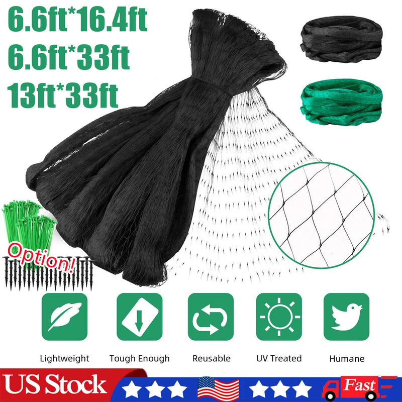 33FT Bird Netting - Protective Mesh for Trees, Crops, Fruits & Garden Plants Garden Plants