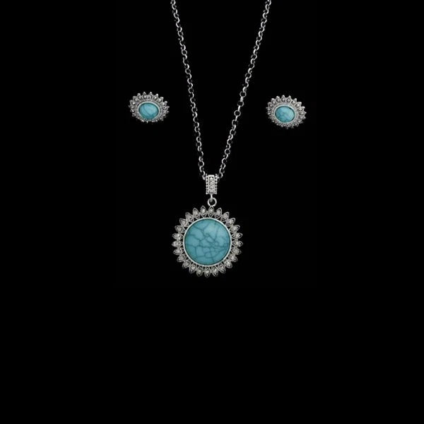Turquoise Sunflower Set Sunflower