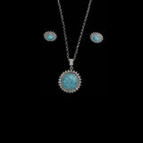 Turquoise Sunflower Set Sunflower