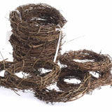 Group of 12 Natural Dried Grapevine Wreath 8" Diameter for Crafting Dried Flower