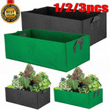 Home Garden Raised Fabric Bed Planting Bag Flower Vegetable Elevated Grow Box Garden Plants