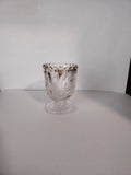 Eapg Clear CARNATION Toothpick Holder W/ Gold Decor.  New Martinsville, 1906. Carnation
