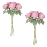 2 Bouquets Pink Peonies Artificial Flowers 12.99Ó Realistic Artificial Ranunc... Peony