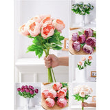 DIY Plastic Peony Flower for Wedding Event Home Decor Photography Setup Peony