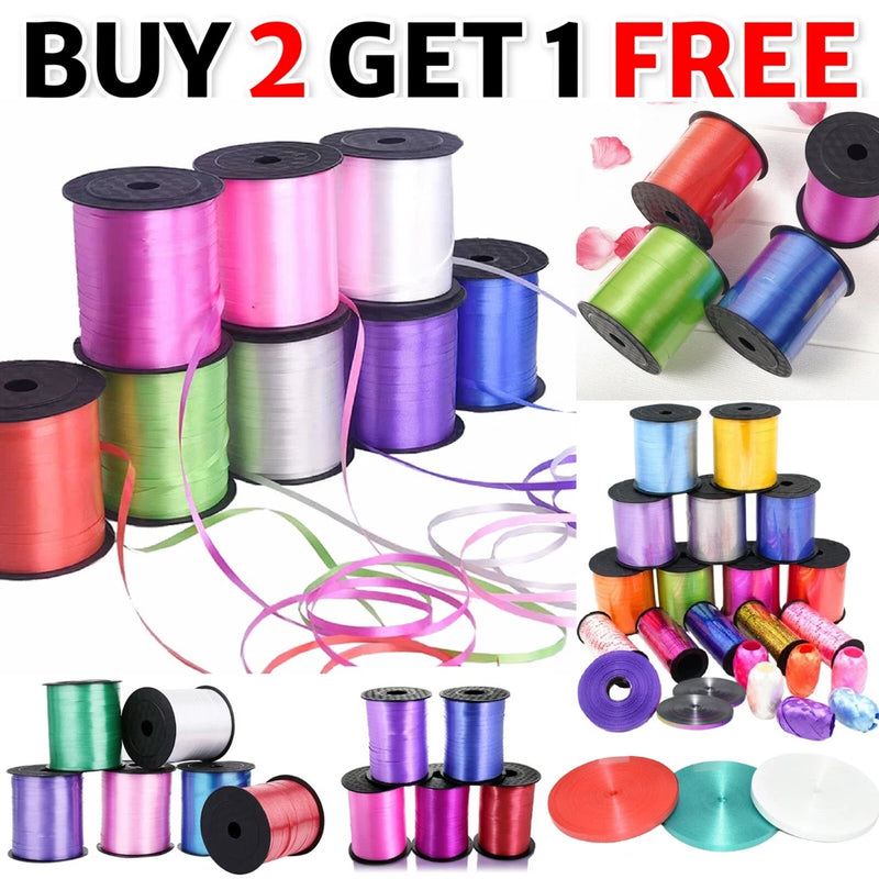 50 METERS BALLOON CURLING RIBBON FOR PARTY GIFT WRAPPING BALLOONS STRING TIE Roses