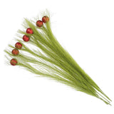 16 Pcs Small Pampas Grass Decor Faux Artificial Plant Green Reeds Green Plant