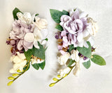Lilac And Cream Corsage Pair Bouquet
