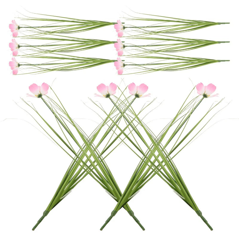 10 Pcs Simulated Onion Grass Artificial Flower Branches Decorative Green Plant