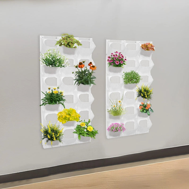 Garden Wall Hanging Planting Bag 36 Pockets Vertical Flower Grow Pouch Planter Garden Plants