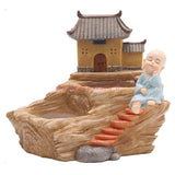 Temple Flowerpot Succulent Plants Planter Monk Flower Pot Buddhism Garden Garden Plants
