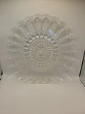 Vintage Mid Century Bubble Flower Sunflower Patterned Cake Plate D2 Sunflower