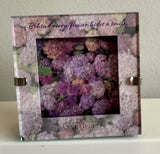 Anne Geddes Baby Hydrangea Purple Mini Desk Photo Frame ÒBehind Every FlowerÓ 3Ó Hydrangea