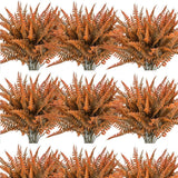 24 Bundles Fall Artificial Boston Fern Plants Bushes Artificial Shrubs Greene... Green Plant
