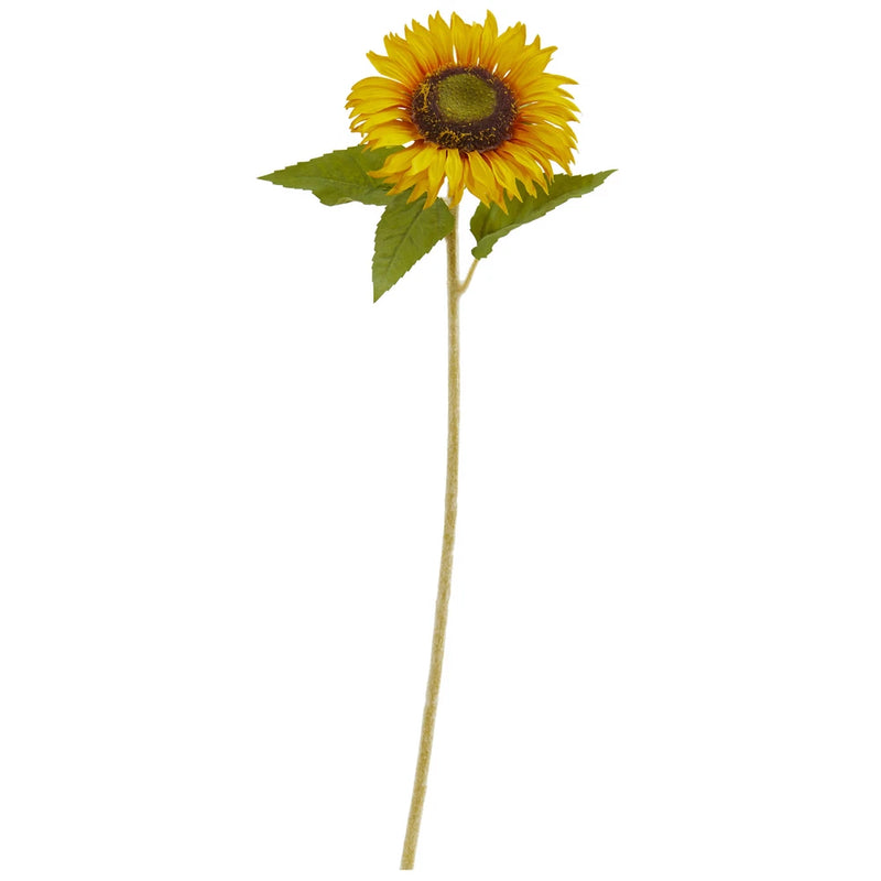 Nearly Natural 24Ó Sunflower Artificial Flower Set Of 12 Realistic Home Decor Sunflower