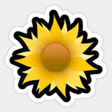 Floral Sunflower Flower Sunshine Vinyl Decal Sticker for Laptop Quote Bumper Sunflower