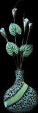 Metal Calla Lily Flower in Vase W/1/A Lily