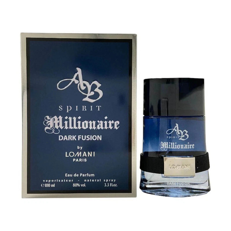 AB Spirit Millionaire Dark Fusion by Lomani for Men EDP 3.3 / 3.4 oz New In Box EDP