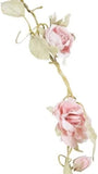 Sass &Belle Rose Garland Light Pink Flower Wedding Vintage Chic Home Decoration Roses