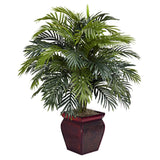 Nearly Natural Areca with Decorative Planter Silk Plant Green Plant